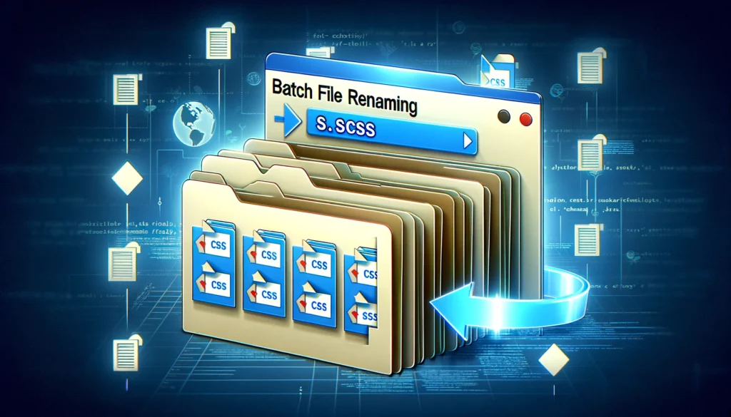 Batch Rename ".css" to ".scss" in a Snap!